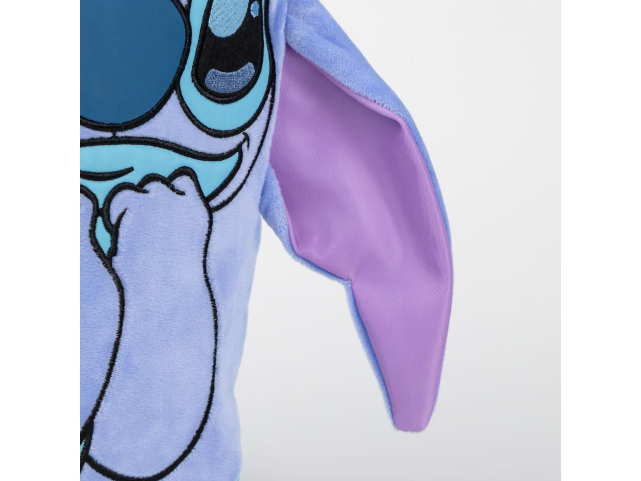 Zaino asilo Stitch per bambini in poliestere velluto celeste 21x28x8 cm - CerdÃ