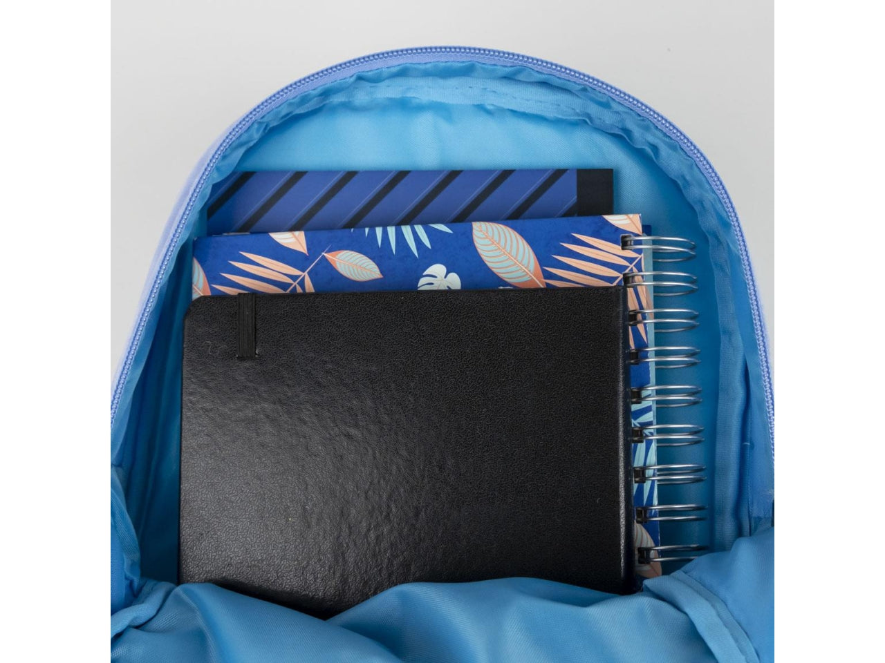 Zaino asilo Stitch per bambini in poliestere velluto celeste 21x28x8 cm - CerdÃ