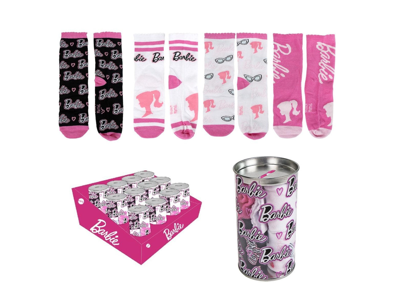 Barbie calzini set da 4 calzini