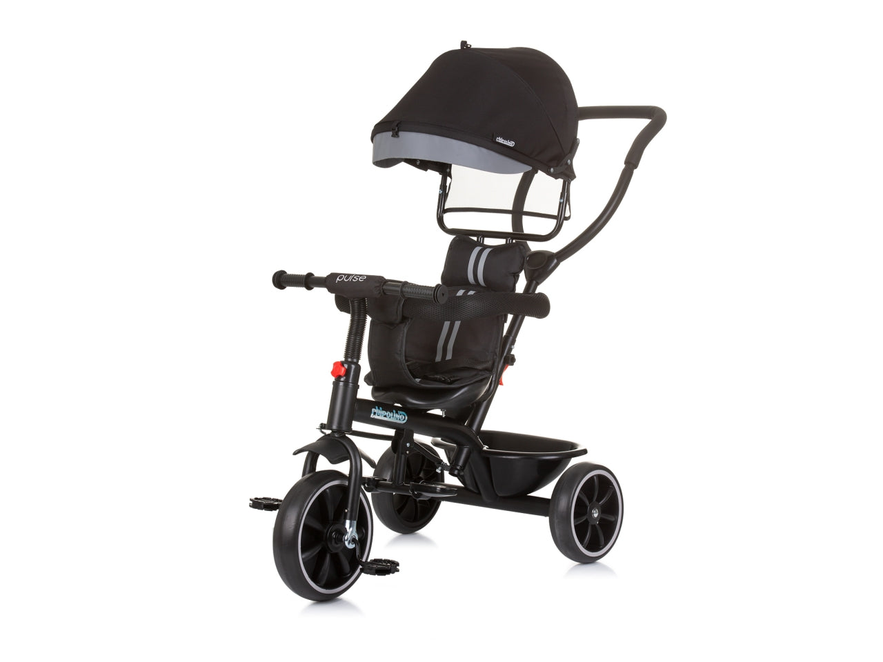 Triciclo con tettuccio pulse ossidiana 18 mesi | Chipolino