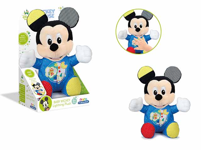 Baby Mickey Lightin Plush Peluche Disney - Clementoni