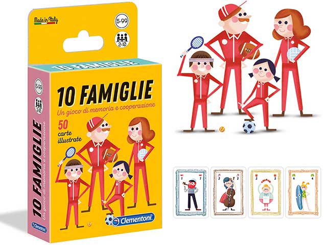 Gioco Carte 10 Famiglie