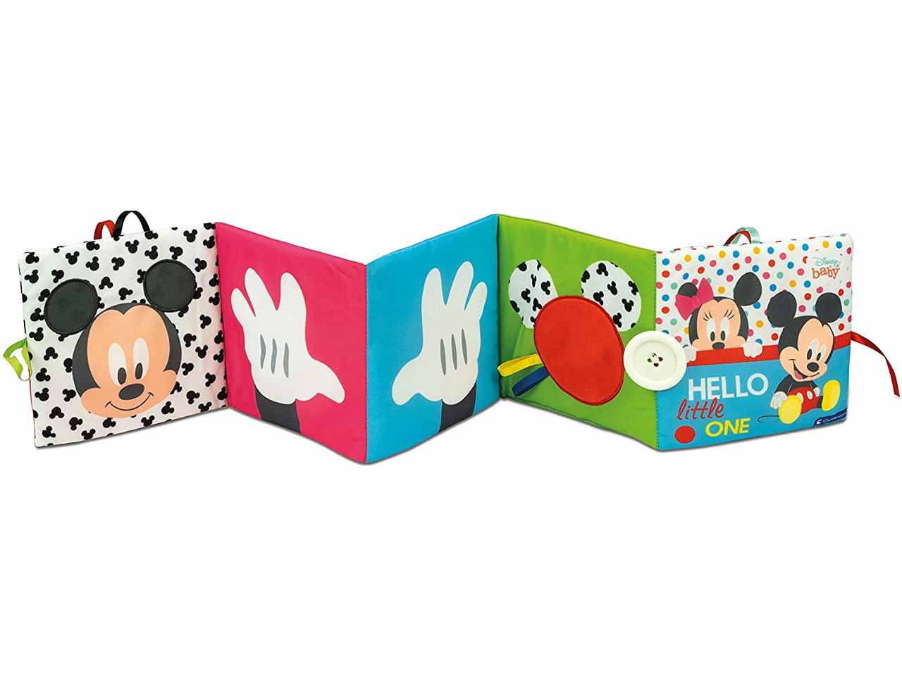 Disney Baby Primi Mesi Libro di Stoffa Sensoriale - Clementoni