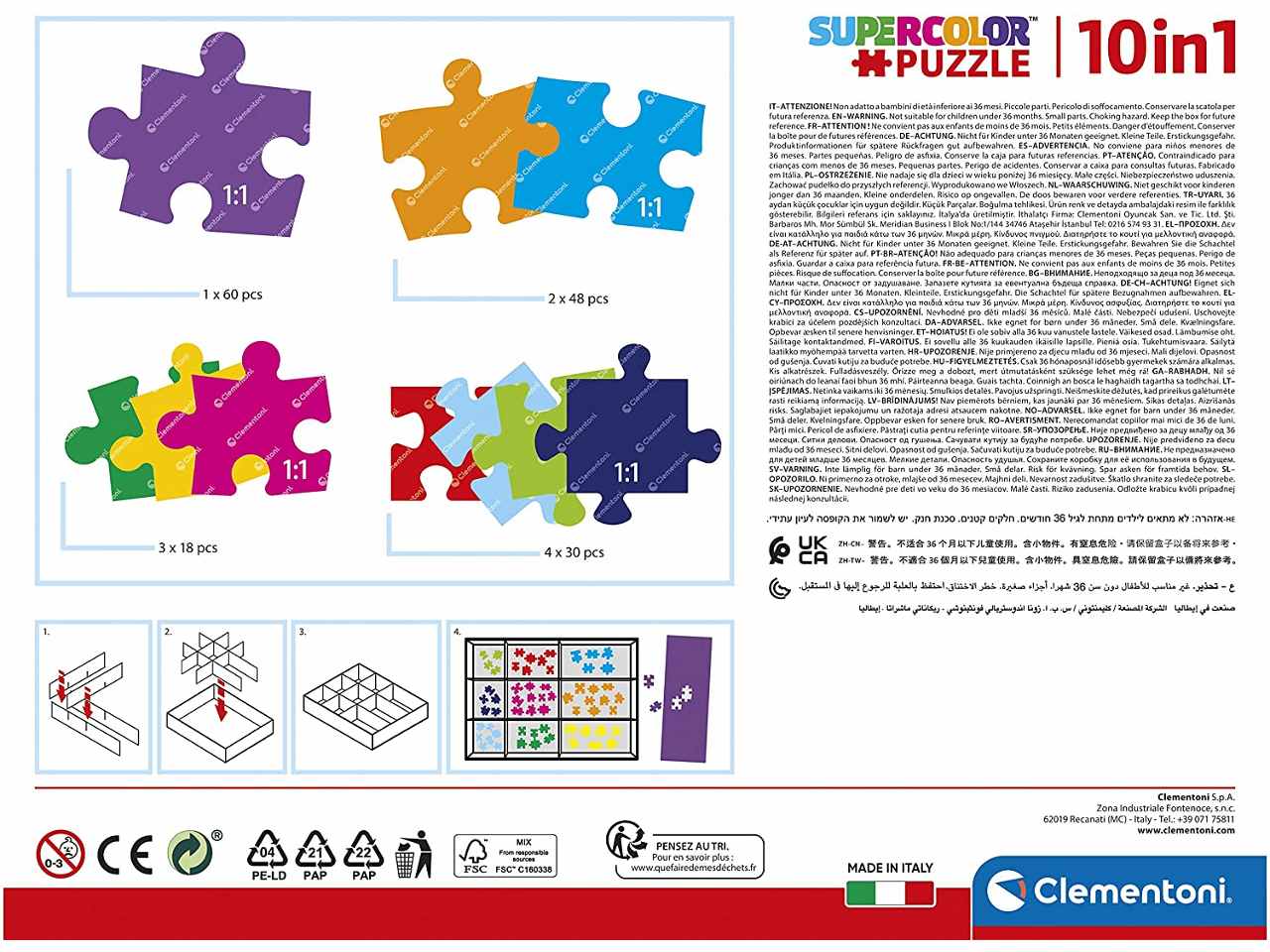 Puzzle 10 in 1 rainbow high 2022 20273$