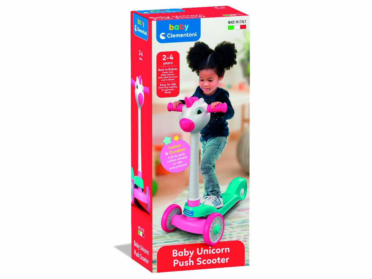 Baby unicorn push scooter