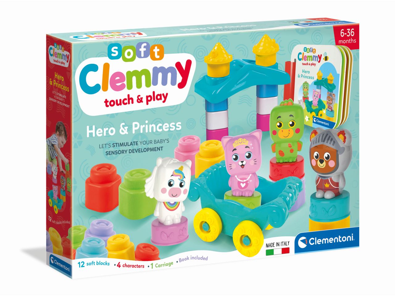 Soft Clemmy Set Costruzioni Morbidi Baby Hero & Princess - Clementoni