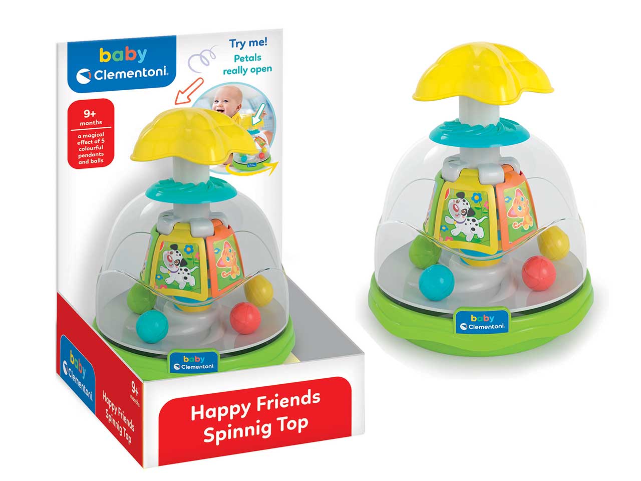 Happy friends spinning top