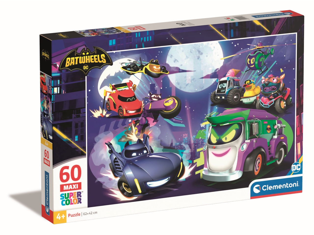 Puzzle 60 pezzi maxi batwheels