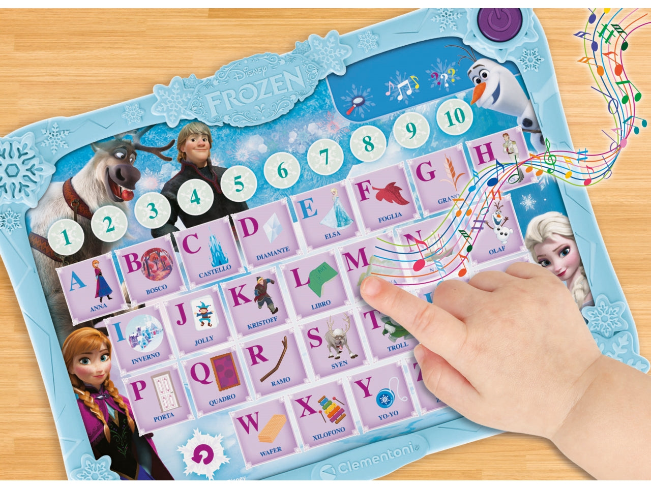 Pad Frozen Alphabet: Divertimento Educativo per Bambini dai 4 Anni - Clementoni