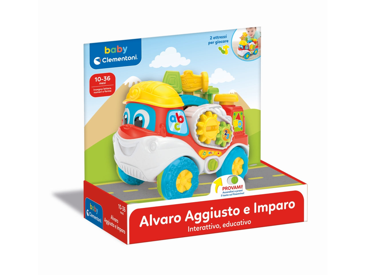 Camion giocattolo Tool Truck 24 per Attività , Coloratissimo e Interattivo - Clementoni