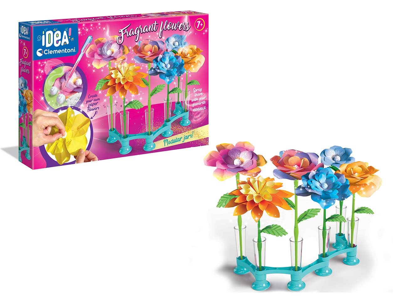 Composizione giocattolo Idea Fiori: Creativa e Profumata, età consigliata: dai 7 anni in su - Clementoni