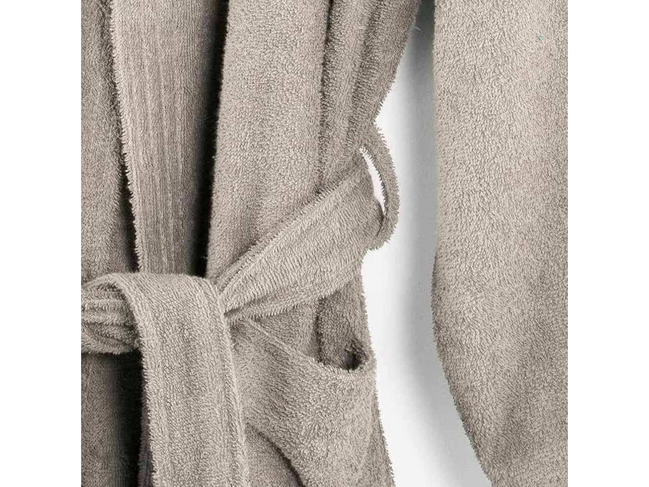 Accappatoio adulto cotone spugna 400gr/mq perla monocromatico taglia s - Caleffi