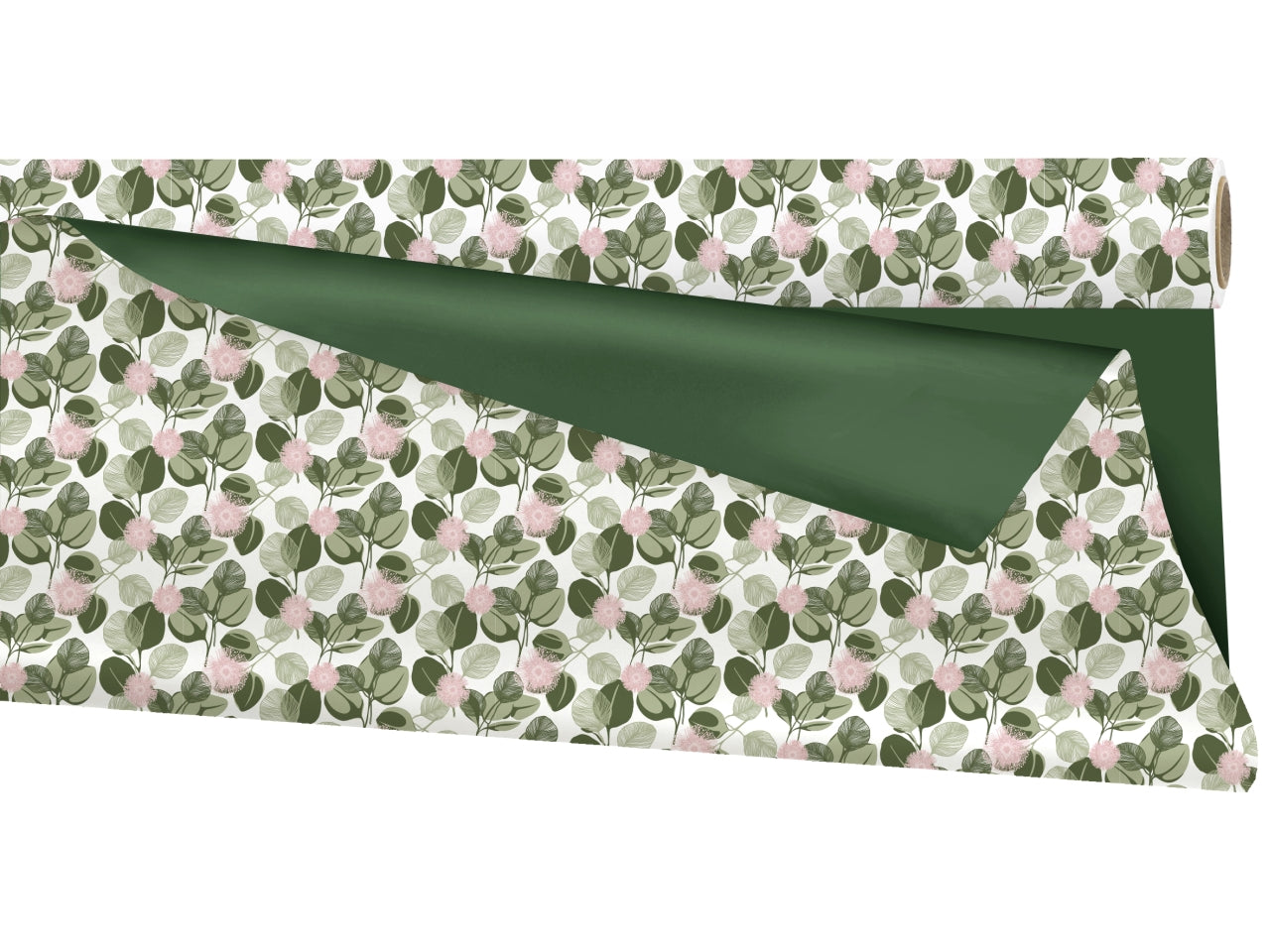 Bobina eucalyptus in ppl double face verde khaki 1x25mt