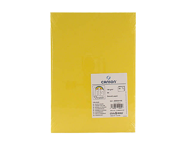 Fogli vivaldi a4 185g gia canar 04 pezzi 50