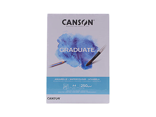 Blocco canson graduate acquarello c4001