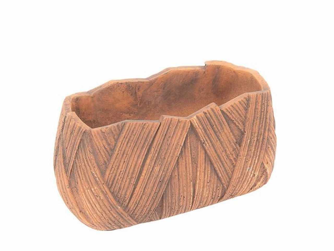 Vaso rettangolare 23x11x11,5 cm terracotta