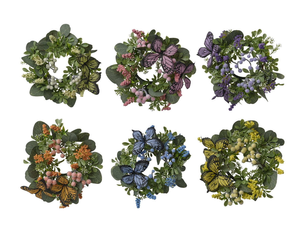 Girocandela con farfalle d.22cm