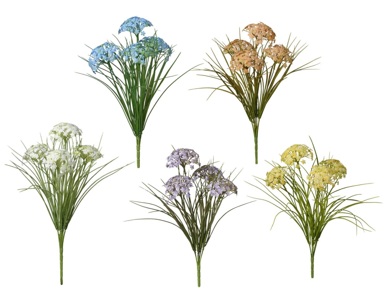 Mazzo con fiorellini 43cm in 5 varianti di colori