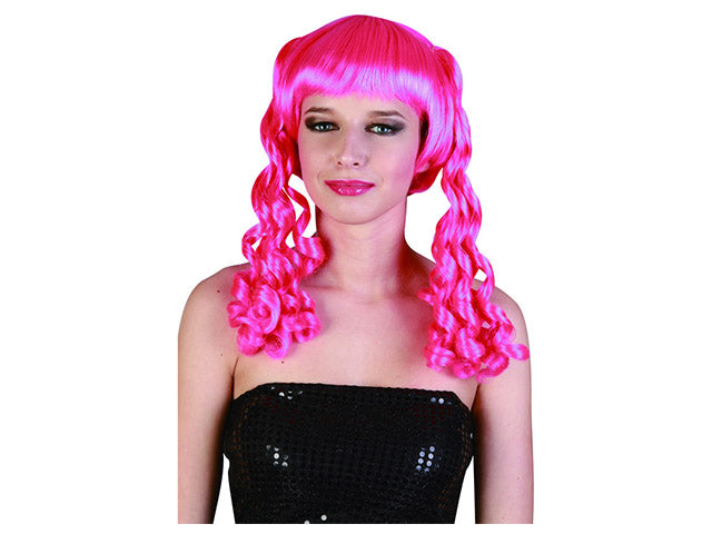 Parrucca codini rosa 071283 $
