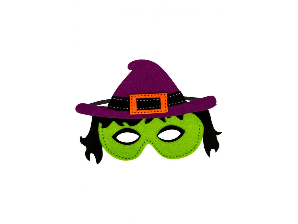 Maschera streghetta bimba in feltro