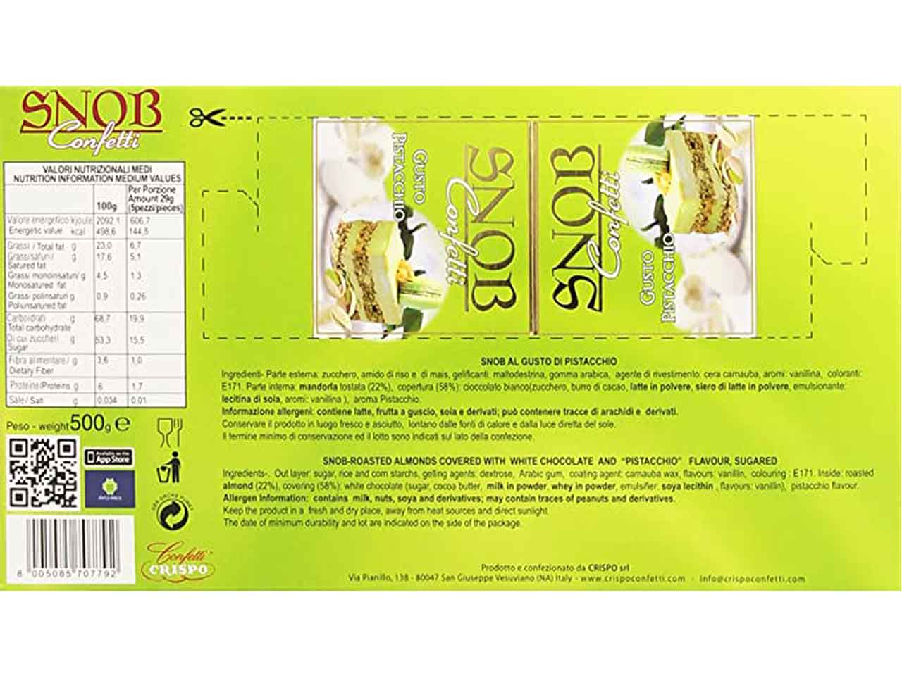 Confetti snob 500gr pist.010137552