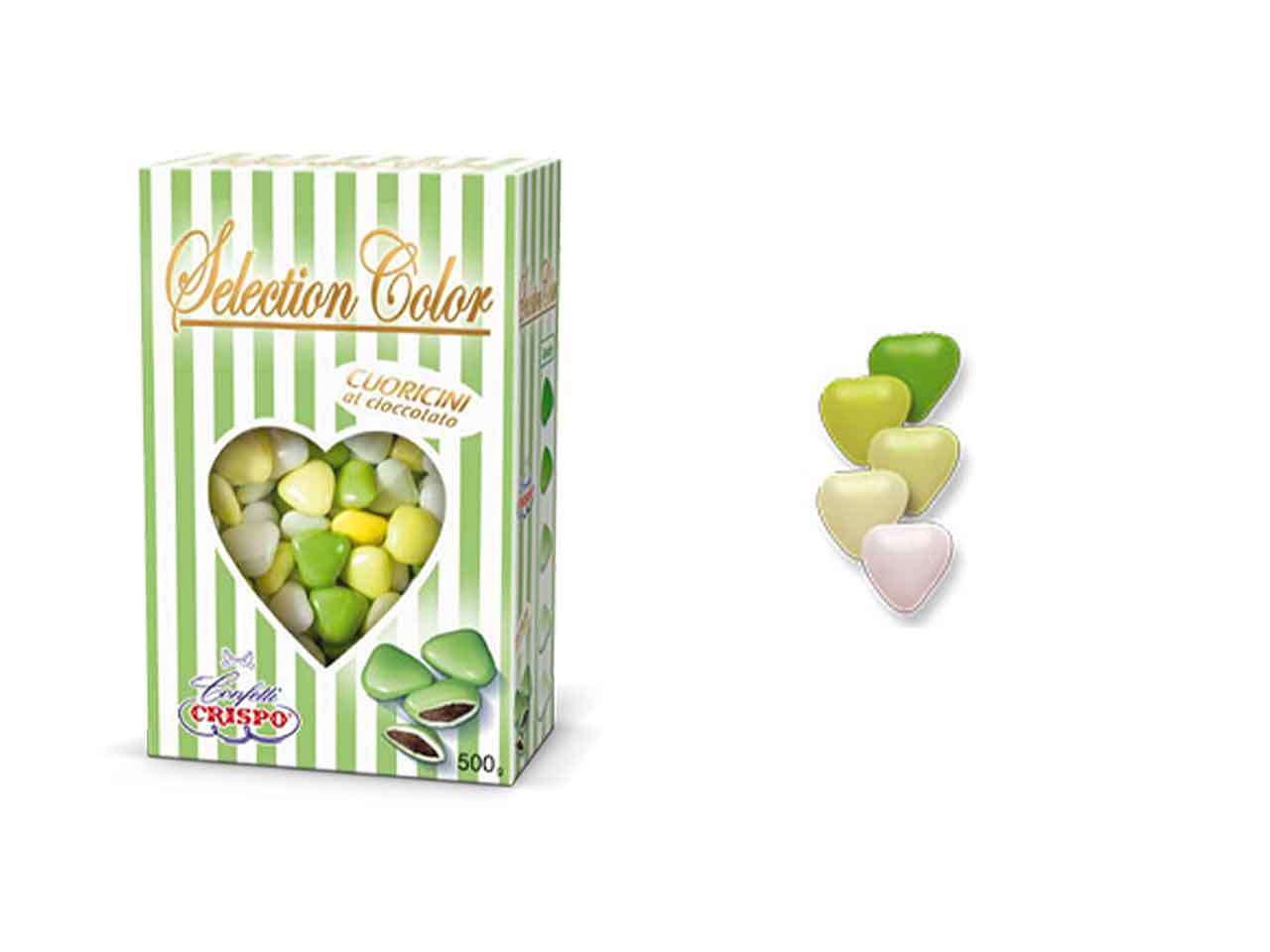 Confetti cuoricini verdi 500gr010241111