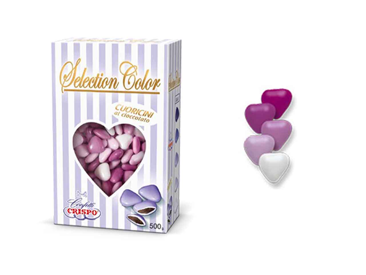 Confetti cuoricini lilla 500gr010241113