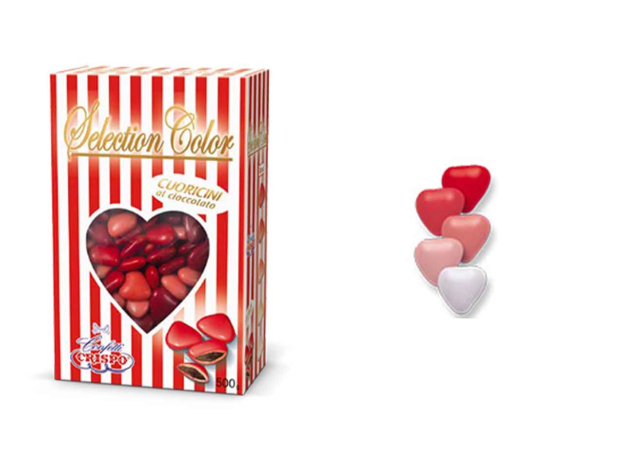 Confetti cuoricini rossi 500gr010241114