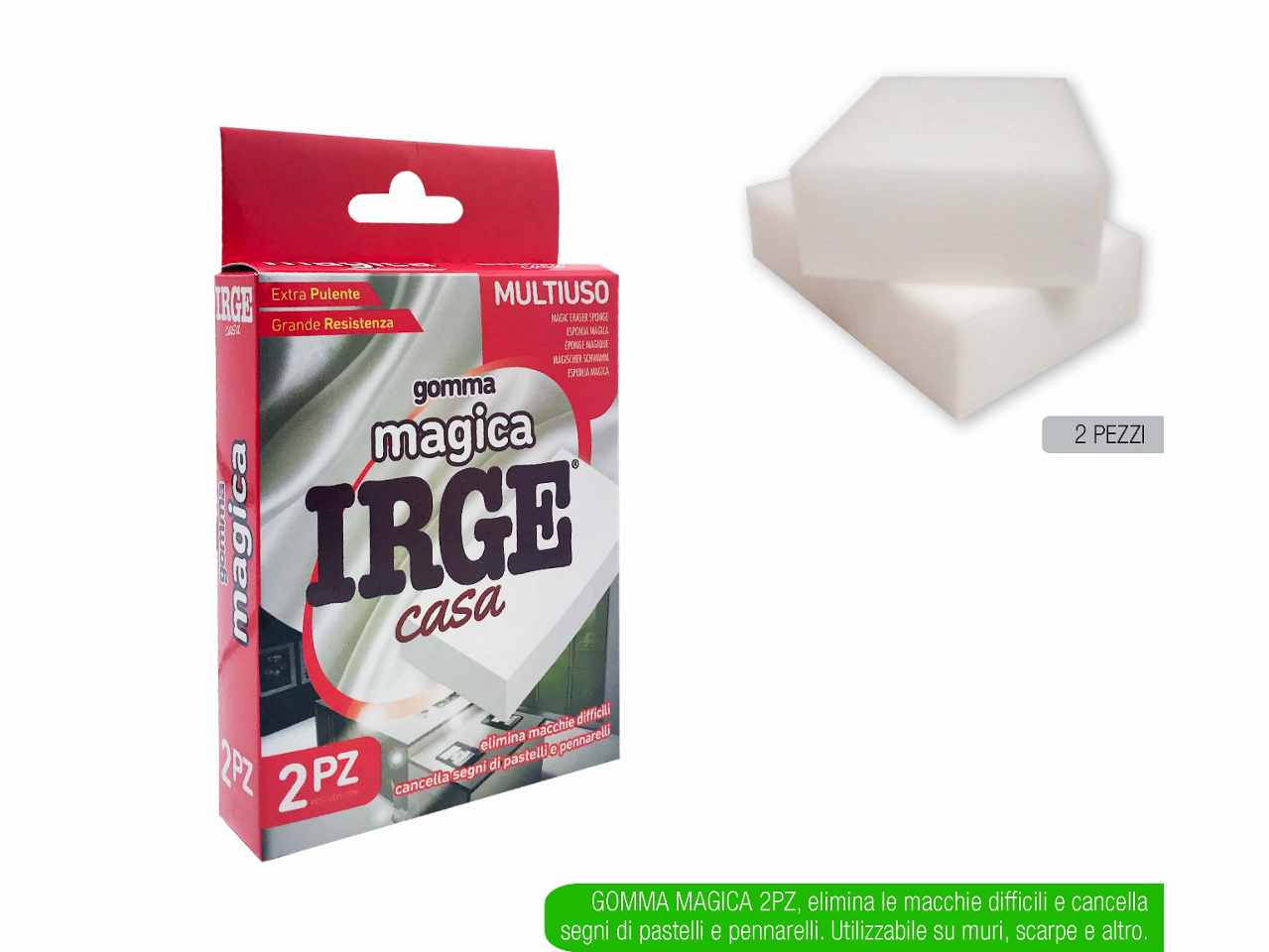 Gomma magica 2 pezzi gom3304a