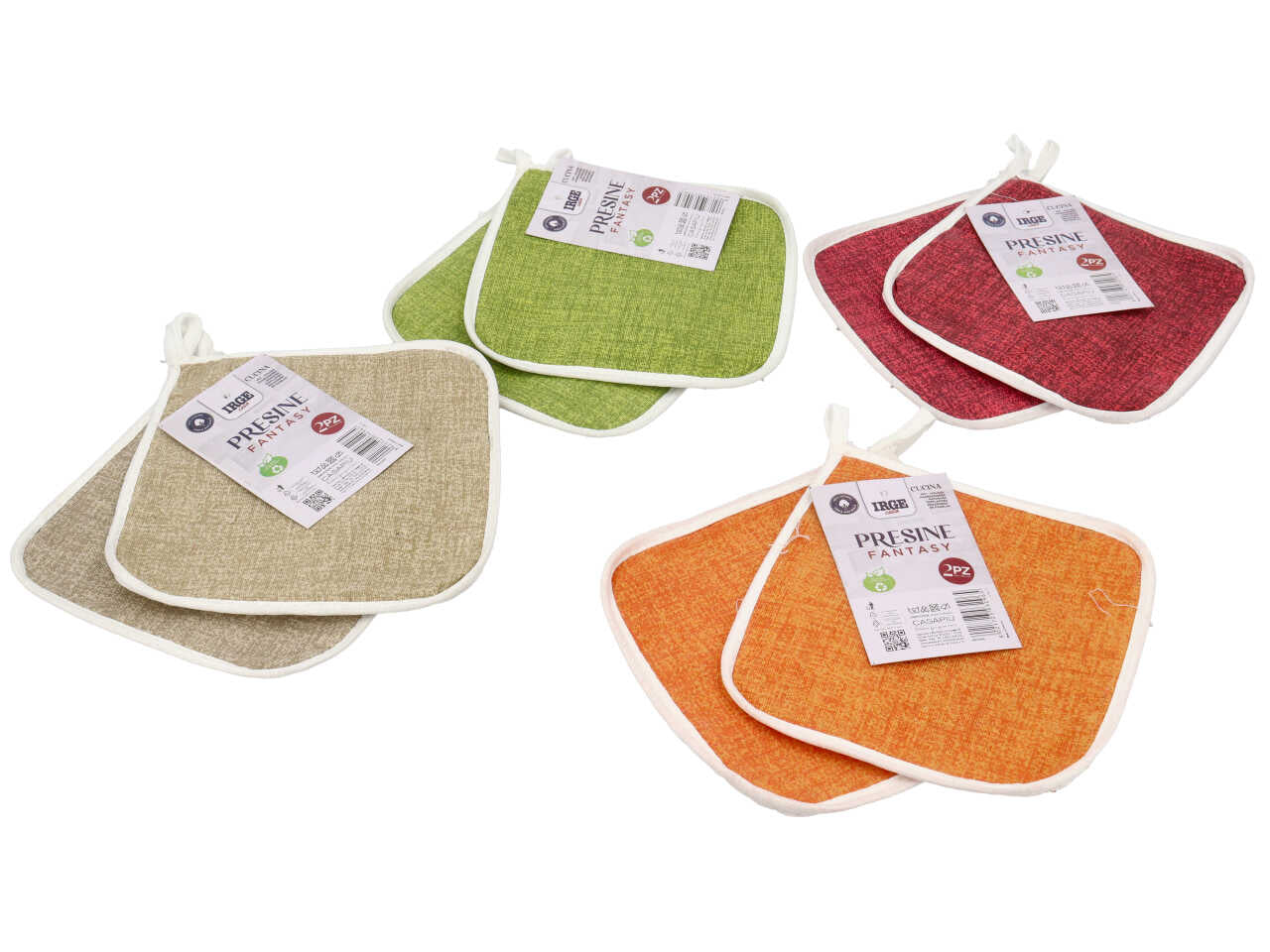 Irge presine fantasy 17x17cm - set da 2 presine