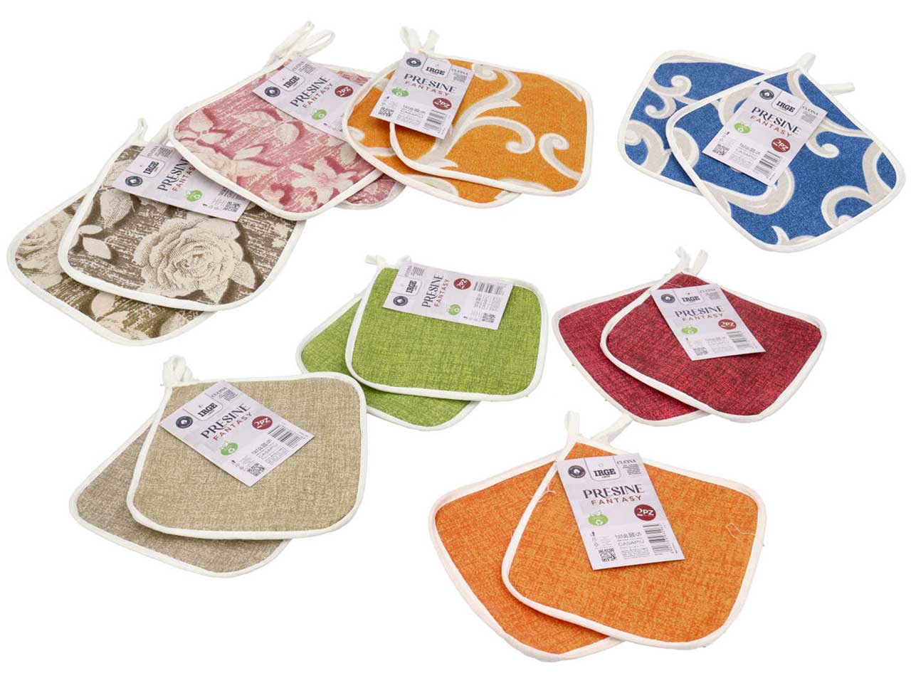 Irge presine fantasy 17x17cm - set da 2 presine
