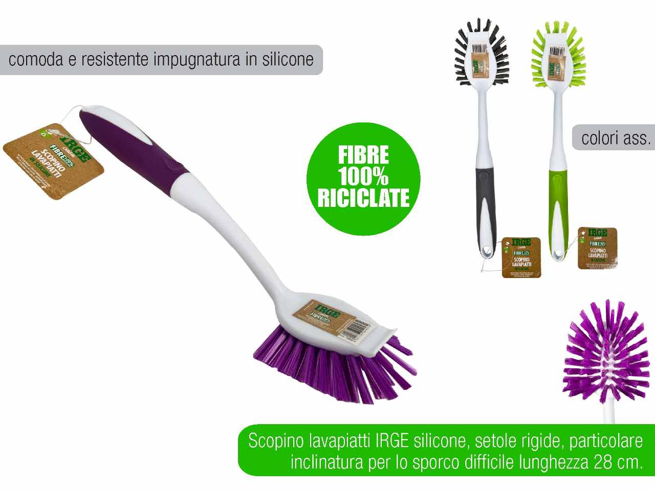 Scopino lavapiatti silicone sco4957a