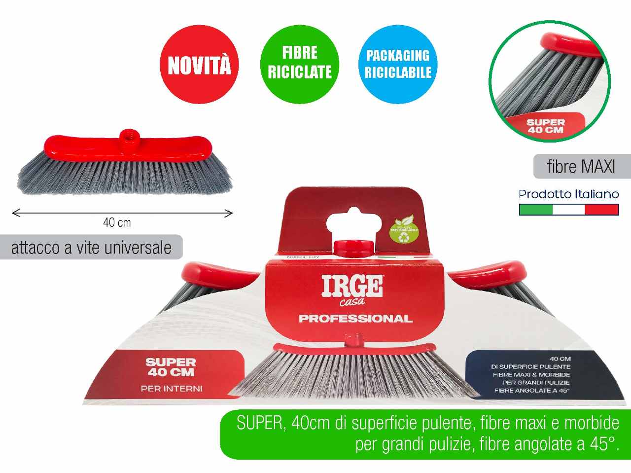 Scopa professional super 40cm sco502a