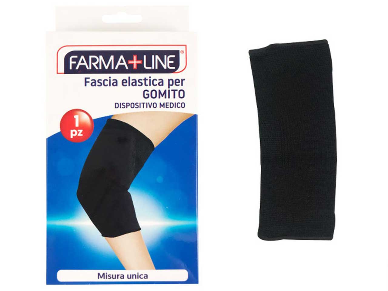 Fascia elastica per gomito - dispositivo medico- misura unica- confezione da 1 fascia