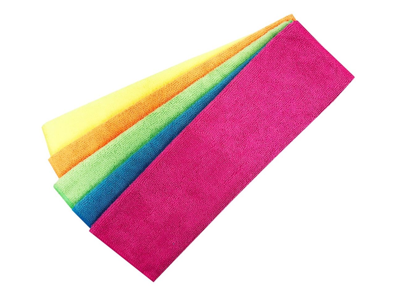 Panno irge in microfibra 30x35cm fluo - set da 5 pezzi