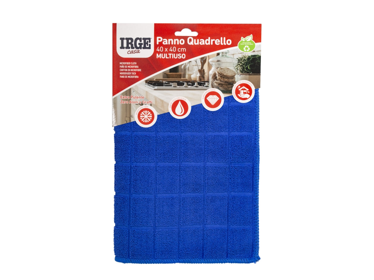 Panno quadro in microfibra irge misura 40x40cm