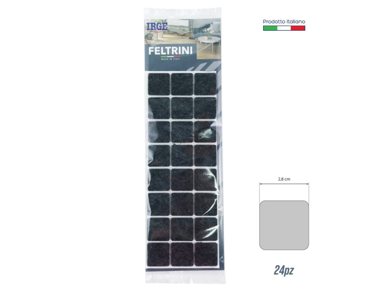 Feltrini maxi 28x28cm set 24 feltrini