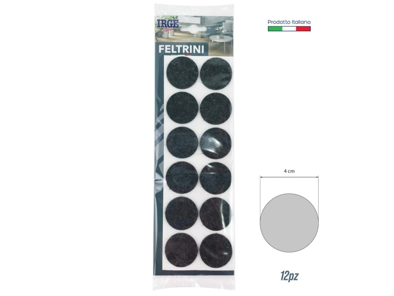 Feltrini maxi d.40cm set 12 feltrini