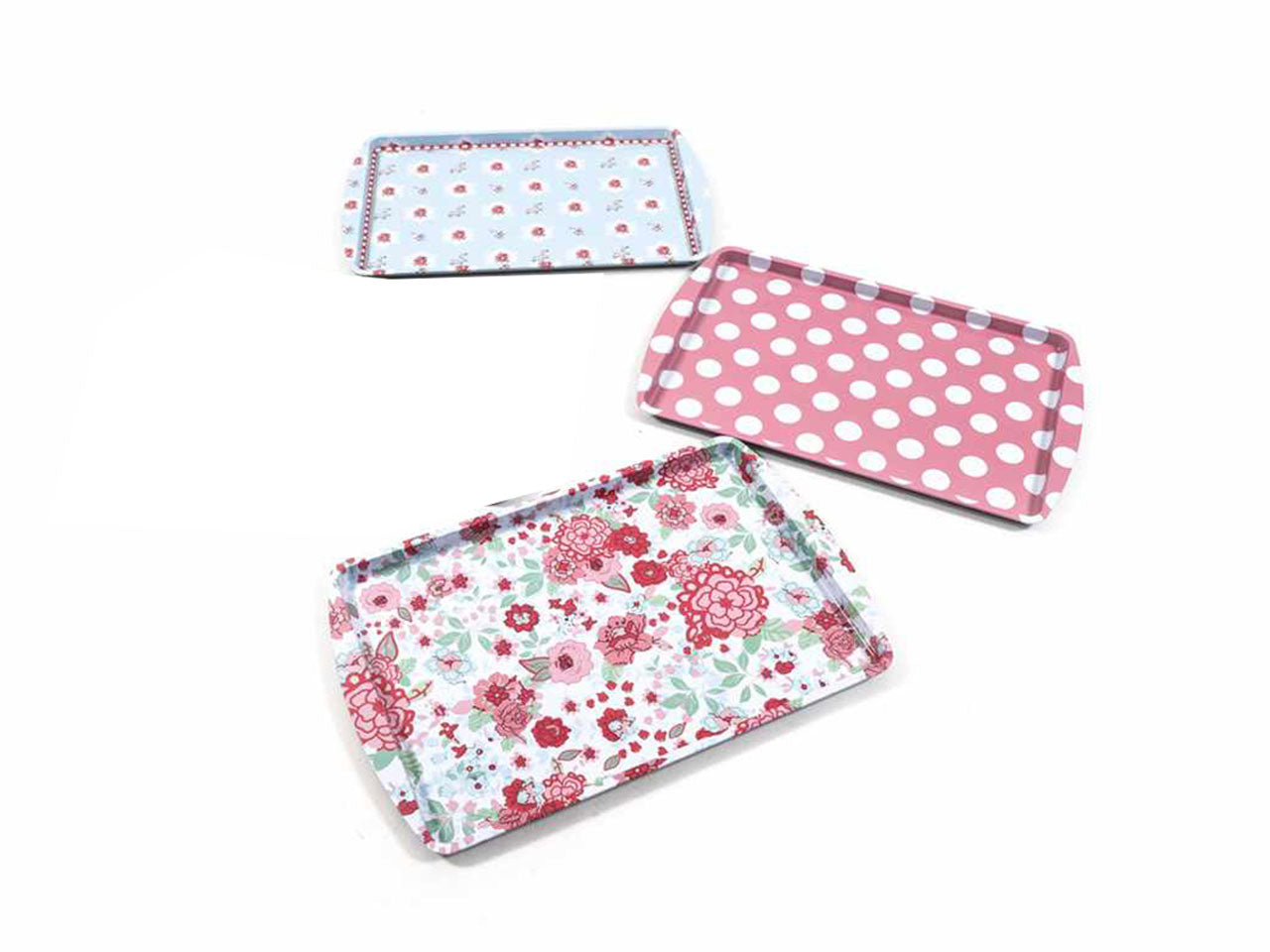 Vassoio in latta 38x24.5x1.5cm decori assortiti