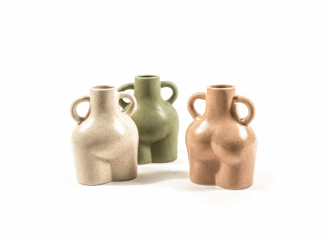 Vaso in porcellana 13x9.9xh.17.8cm colori assortiti