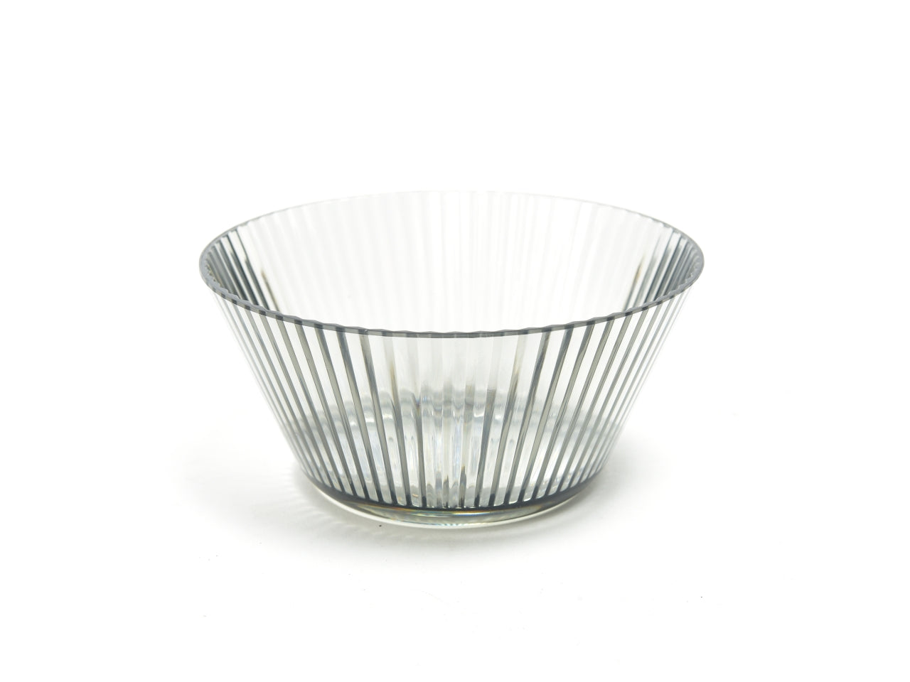 Ciotola in plastica grigio fumo stile moderno 14x6,5cm - Mercury