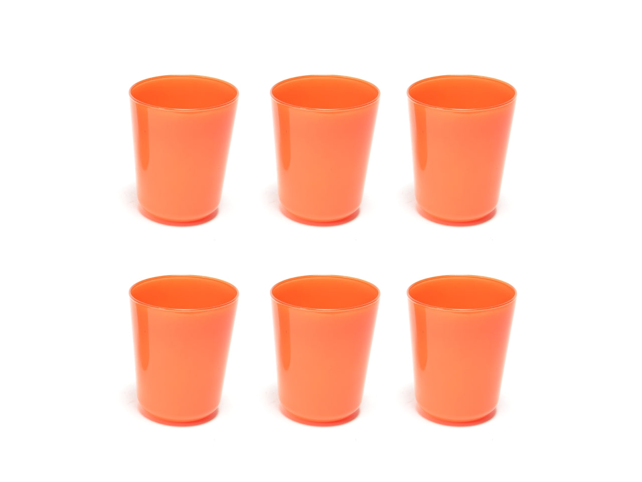 Bicchiere acqua in vetro 315ml arancione opaco moderno, confezione 6 pezzi, Elegant - M Home