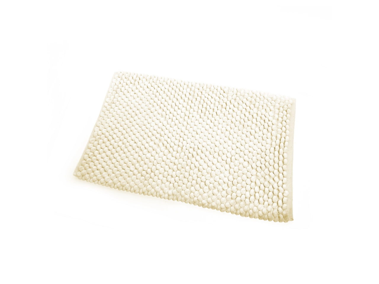Tappeto da bagno antiscivolo moderno in misto cotone beige 45x75 cm - M Home