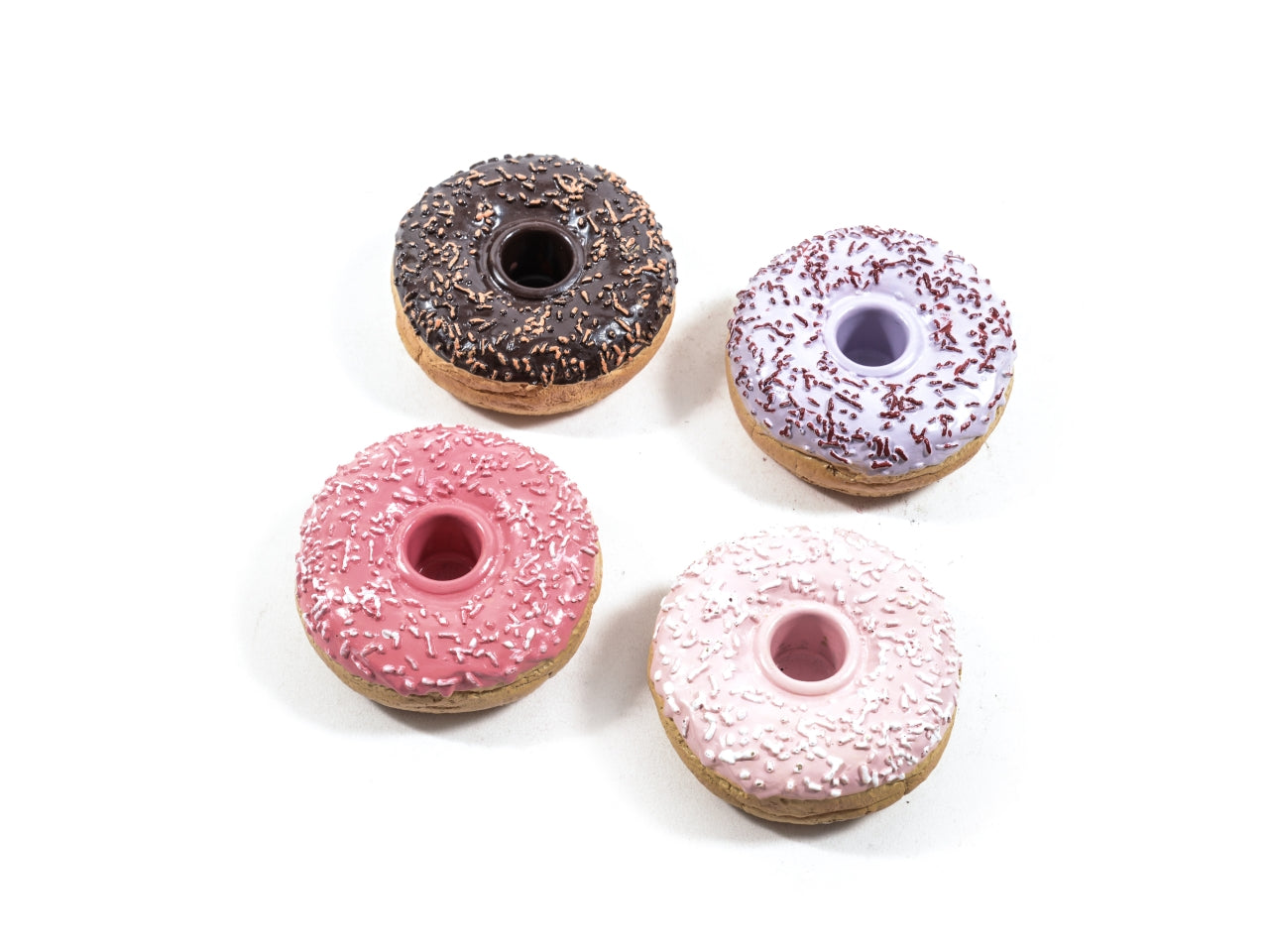 Portacandela in resina d.9xh.3cm assortito