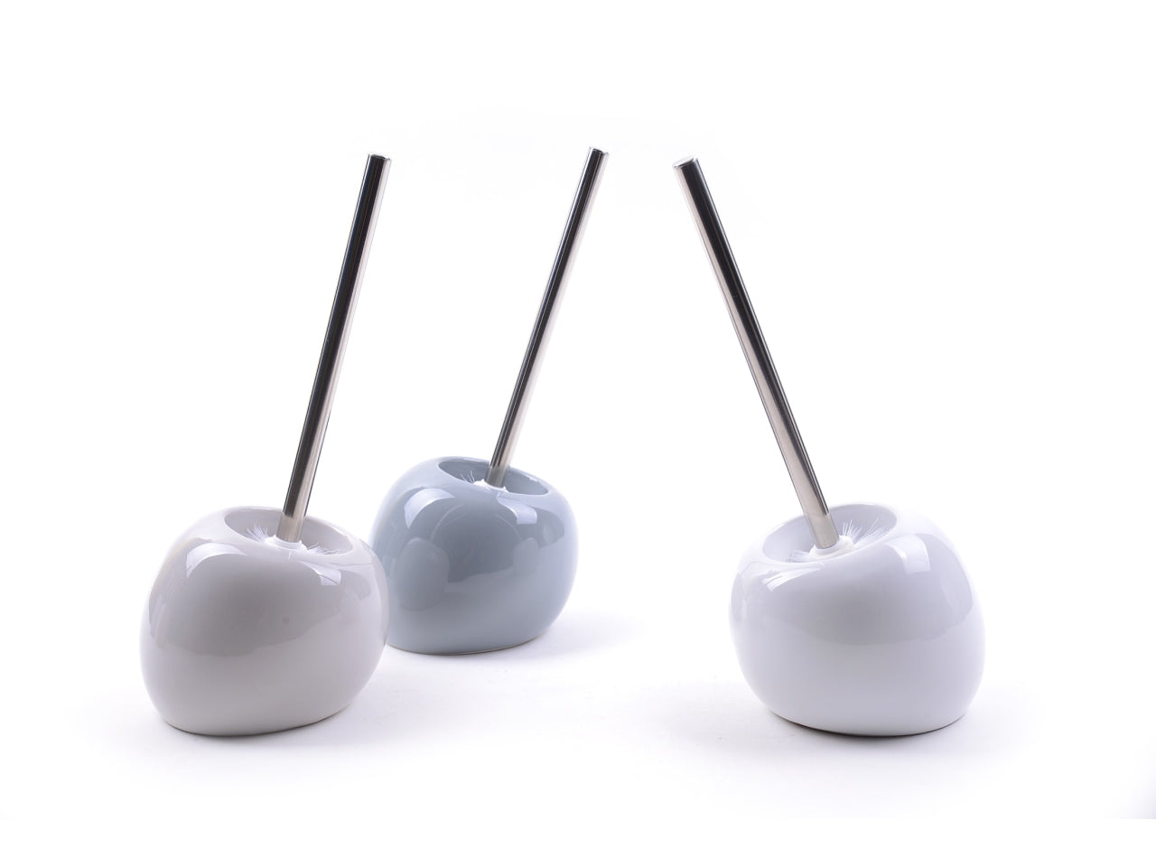 Portascopini wc in ceramica colori assortiti 14x37 cm - M Home