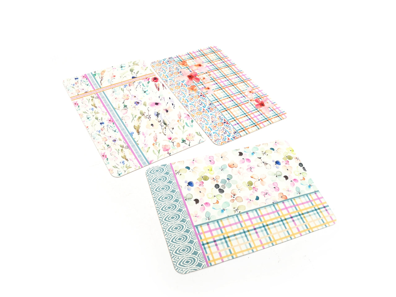 Tovaglietta americana rettangolare in plastica stile country fantasia floreale 30x44,5 cm - M Home