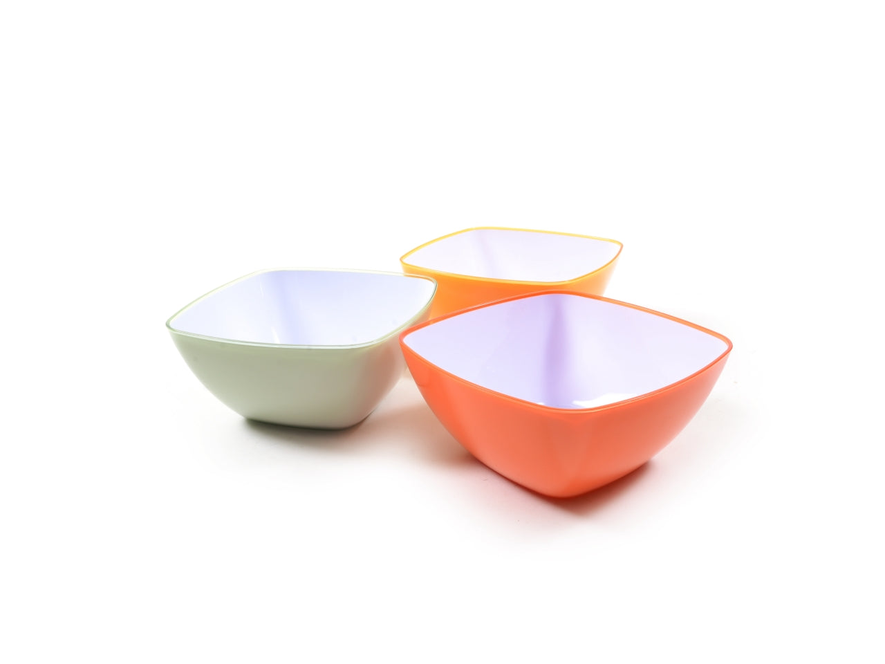 Insalatiera in polistirene 2800ml 25x25x11,6cm colori assortiti