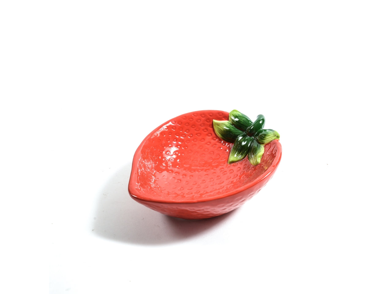 Ciotola fragola in ceramica 19,5x15,5xh.6,5cm