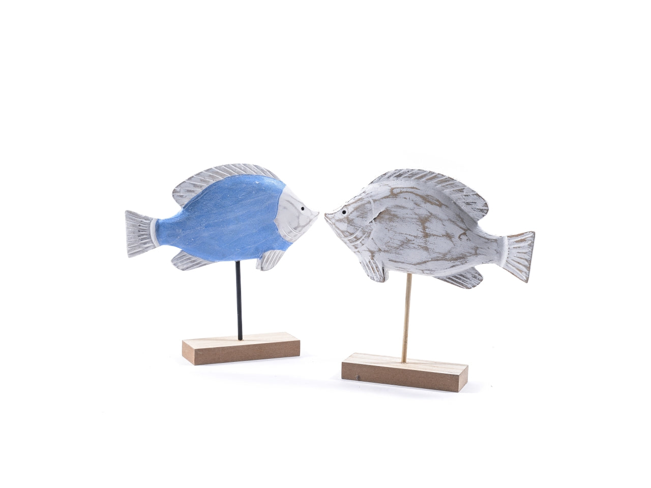 Pesce da appoggio in legno 24,5x5xh.25cm colori assortiti