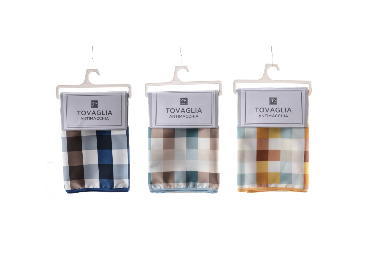Tovaglia antimacchia in poliestere 140x180cm design assortiti in confezione appenderia